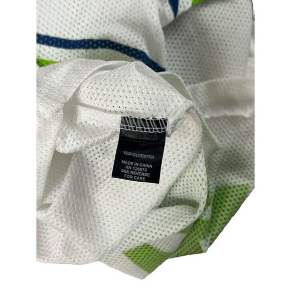NFL Team Apparel Women Seattle Seahawks White Mesh T-Shirt‎ Sz L - Picture 6 of 7
